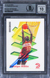 Hawks Dominique Wilkins Authentic Signed 1991 Skybox #10 Card Auto 10! BAS Slab