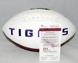 JAMAL ADAMS AUTOGRAPHED SIGNED LSU TIGERS WHITE LOGO FOOTBALL JSA