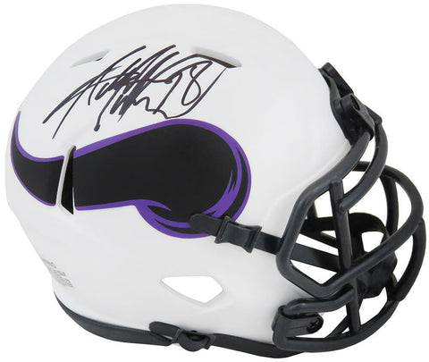 Adrian Peterson Signed Vikings Lunar Eclipse Riddell Speed Mini Helmet -(SS COA)