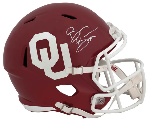 Brian Bosworth Signed Oklahoma Riddell Full Size Replica Helmet - (SCHWARTZ COA)