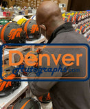 Terrell Davis Signed Denver Broncos Authentic Eclipse Helmet 3 Insc BAS 32822