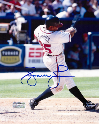 Andruw Jones Signed Atlanta Braves Unframed 8x10 MLB Photo - Swinging