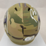 ROQUAN SMITH SIGNED BALTIMORE RAVENS CAMO SPEED MINI HELMET BECKETT