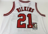 Dominique Wilkins Signed Georgia Bulldogs Jersey (JSA COA) #3 Overall Pick 1982