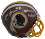 Jon Jansen Autographed/Signed Washington Redskins Mini Helmet JSA 14656