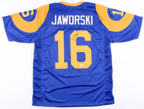 Ron Jaworski Signed Rams Jersey (JSA COA) Los Angeles Quarterback (1973-1976)