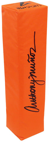 Anthony Munoz Signed Orange Endzone Football Pylon - (SCHWARTZ COA)