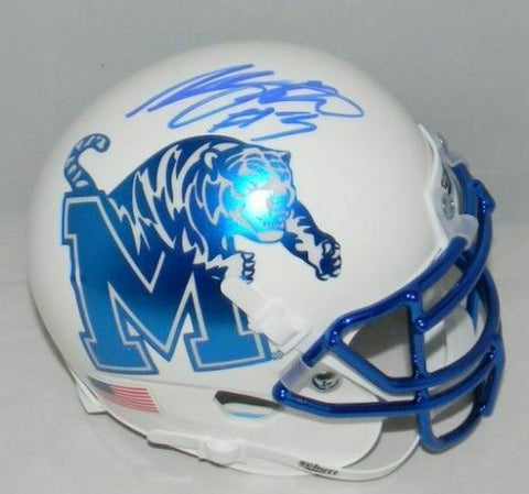 ANTHONY MILLER SIGNED AUTOGRAPHED MEMPHIS TIGERS WHITE MINI HELMET JSA