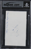 Cardinals Tony LaRussa Authentic Signed 3x5 Index Card Auto 10! BAS Slabbed