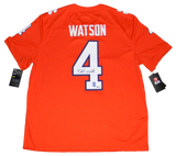 DESHAUN WATSON SIGNED AUTOGRAPHED CLEMSON TIGERS #4 ORANGE NIKE JERSEY BECKETT