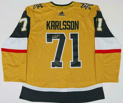 WILLIAM KARLSSON Autographed Knights Authentic Gold Alternate Jersey FANATICS