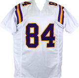 Randy Moss Autographed White Pro Style Jersey-Beckett W Hologram *Silver