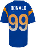 Aaron Donald Signed Blue Custom Football Jersey - (BECKETT COA)