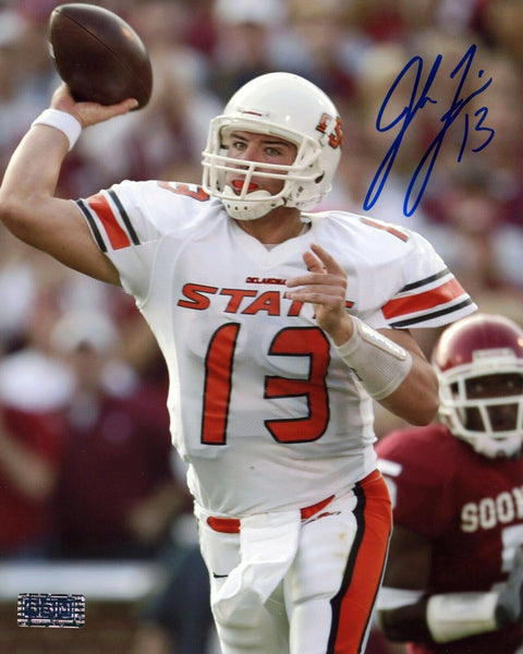 JOSH FIELDS SIGNED AUTOGRAPHED OKLAHOMA STATE COWBOYS 8x10 PHOTO COA