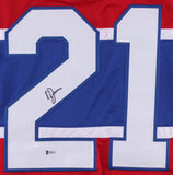 Doug Jarvis Signed Canadiens Jersey (Beckett COA) Playing career 1975-1988