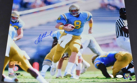 TROY AIKMAN SIGNED AUTOGRAPHED UCLA BRUINS 16x20 PHOTO JSA