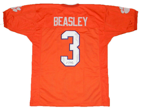 VIC BEASLEY SIGNED AUTOGRAPHED CLEMSON TIGERS #3 ORANGE JERSEY JSA