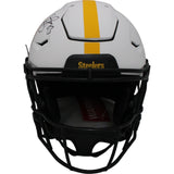 Troy Polamalu Autographed Pittsburgh Steelers Lunar SpeedFlex Helmet BAS 46483