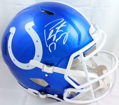 Peyton Manning Autographed Colts Flash Speed F/S Authentic Helmet- Fanatics