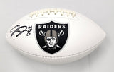 Josh Jacobs Autographed Las Vegas Oakland Raiders Logo Football Beckett