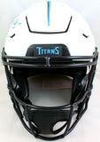 AJ Brown Signed Tennessee Titans SpeedFlex Lunar F/S Helmet- Beckett W*LT BLUE