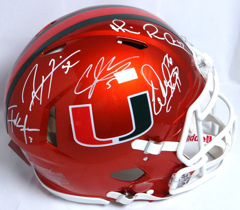 * Sapp, Irvin, Johnson, Lewis, Gore Signed F/S Miami Flash Speed Auth.