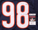 Montez Sweat Signed Chicago Bears Blue Jersey Inscribed "Bear Down" (JSA COA)