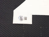 STEELERS ROD WOODSON AUTOGRAPHED BLACK JERSEY "HOF 09" BECKETT WITNESS 229996