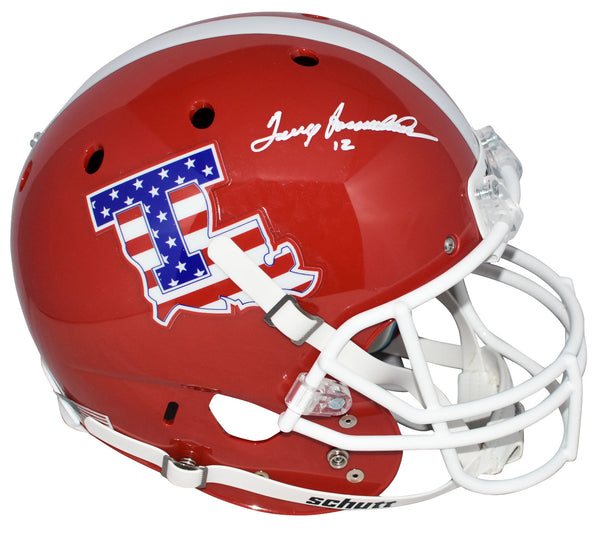 TERRY BRADSHAW AUTOGRAPHED LOUISIANA LA TECH BULLDOGS FULL SIZE HELMET JSA