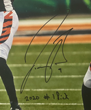 Joe Burrow Autographed "#1 Pick" Bengals "Pocket" Framed 16"x20" Photo Fanatics