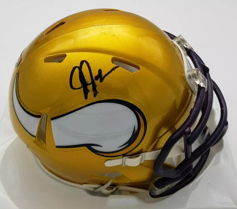 Justin Jefferson Signed Minnesota Vikings Flash Speed Mini Helmet (Beckett) W.R.