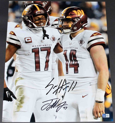 TERRY McLAURIN & SAM HOWELL SIGNED WASHINGTON COMMANDERS 16x20 PHOTO BECKETT