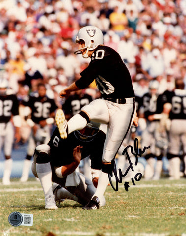 Chris Bahr Autographed/Signed Oakland Raiders 8x10 Photo BAS 45654