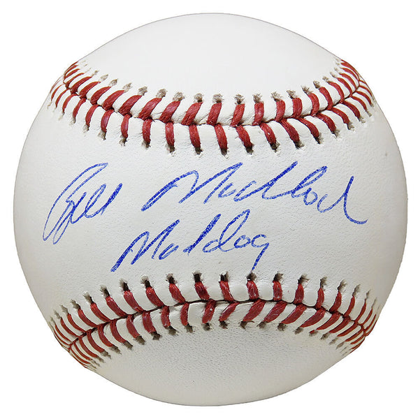 Bill Madlock Pirates Signed Rawlings Official MLB Baseball w/Mad Dog - SCHWARTZ