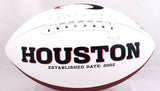 CJ Stroud Autographed Houston Texans Logo Football- Fanatics *Black