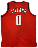 PORTLAND TRAIL BLAZERS DAMIAN LILLARD AUTOGRAPHED RED JERSEY BECKETT BAS 195943