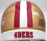 Fred Warner Autographed Gold Full Size Authentic Helmet 49ers Beckett 1W133000