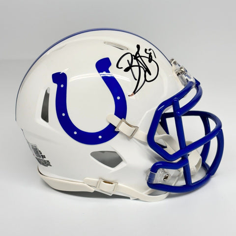 REGGIE WAYNE SIGNED AUTOGRAPHED INDIANAPOLIS COLTS MINI HELMET BECKETT