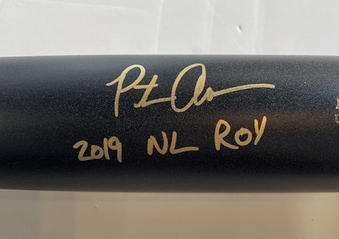 Pete Alonso Mets signed Game Model Bat MLB 19 NL ROY Auto Fanatics COA Autograph