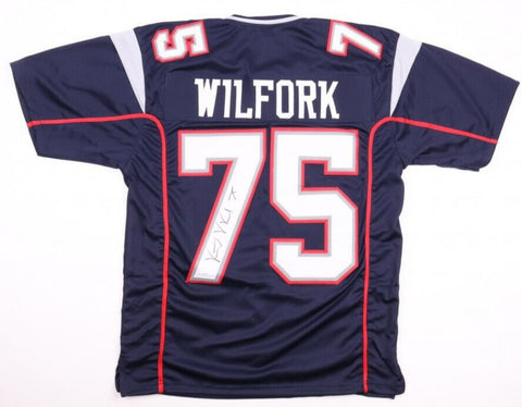 Vince Wilfork Signed New England Patriots Jersey (JSA COA)5xPro Bowl Nose Tackle