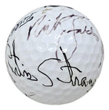 Stewart Faldo Strange Calcavecchia Signed Titleist 2 Golf Ball BAS LOA