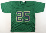 Chris Tyree Signed Notre Dame Fighting Irish Jersey (JSA COA) Sr Wide Receiver