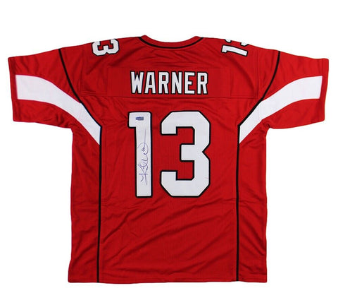 Kurt Warner Signed Arizona Custom Red Jersey