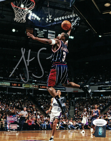 Steve Francis Autographed/Signed Houston Rockets 8x10 Photo JSA 33870