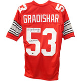 Randy Gradishar Autographed/Signed College Style Red Jersey Insc. Beckett 44616