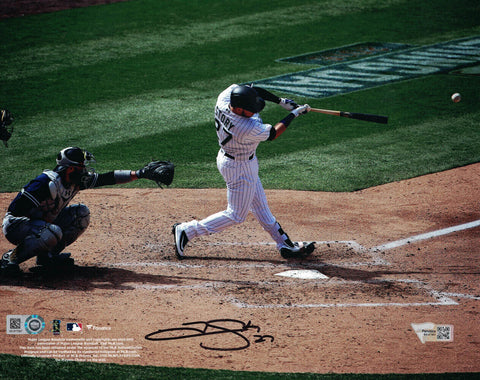 Trevor Story Autographed/Signed Colorado Rockies 8x10 Photo Fanatics 14801