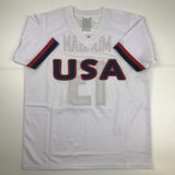 Autographed/Signed Alex Morgan White Soccer Team USA World Cup Jersey JSA COA