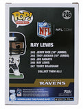 Ravens Ray Lewis Authentic Signed #246 Funko Pop Vinyl Figure BAS Wit #1W973268