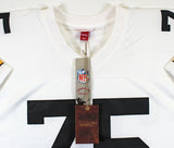 Steelers Joe Greene "HOF 87" Authentic Signed White M&N Jersey BAS Witnessed