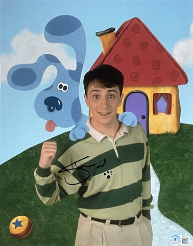 Steve Burns Autographed/Signed Blues Clues 11x14 Photo Beckett 46967